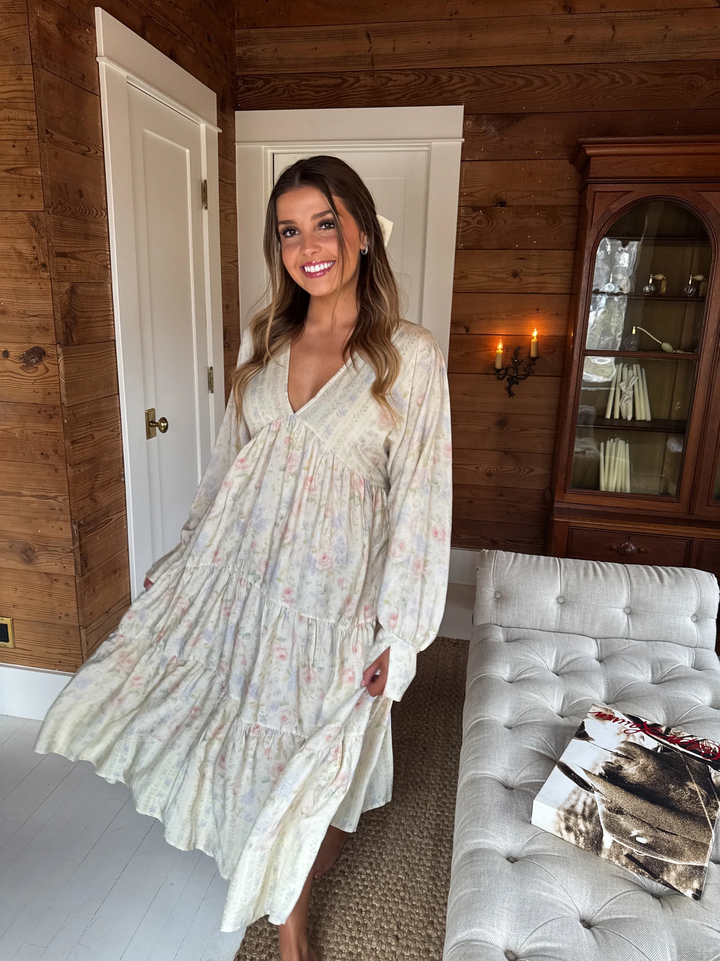 SPRING FLORAL KORA DRESS - PREORDER