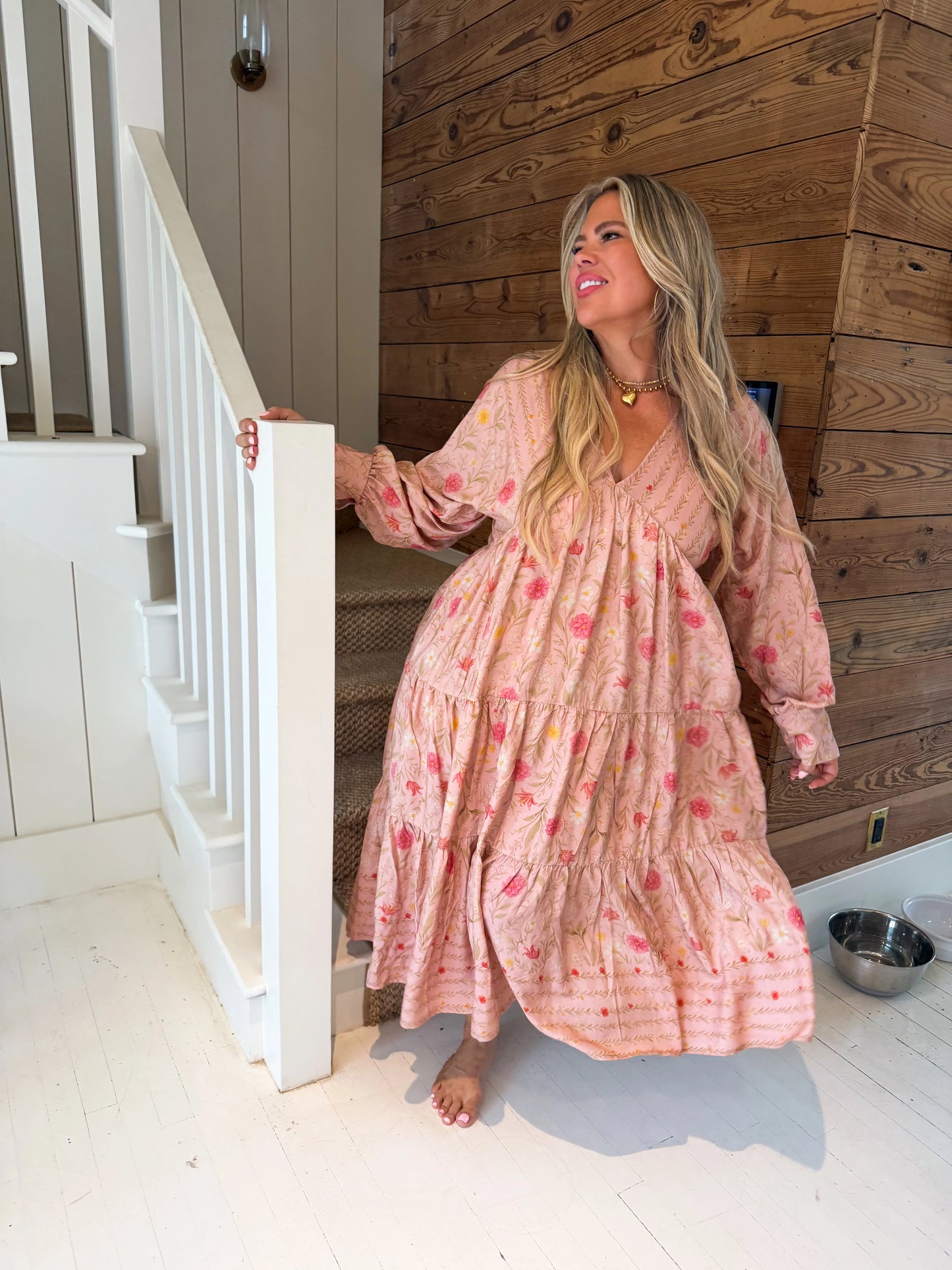 SPRING FLORAL KORA DRESS - PREORDER