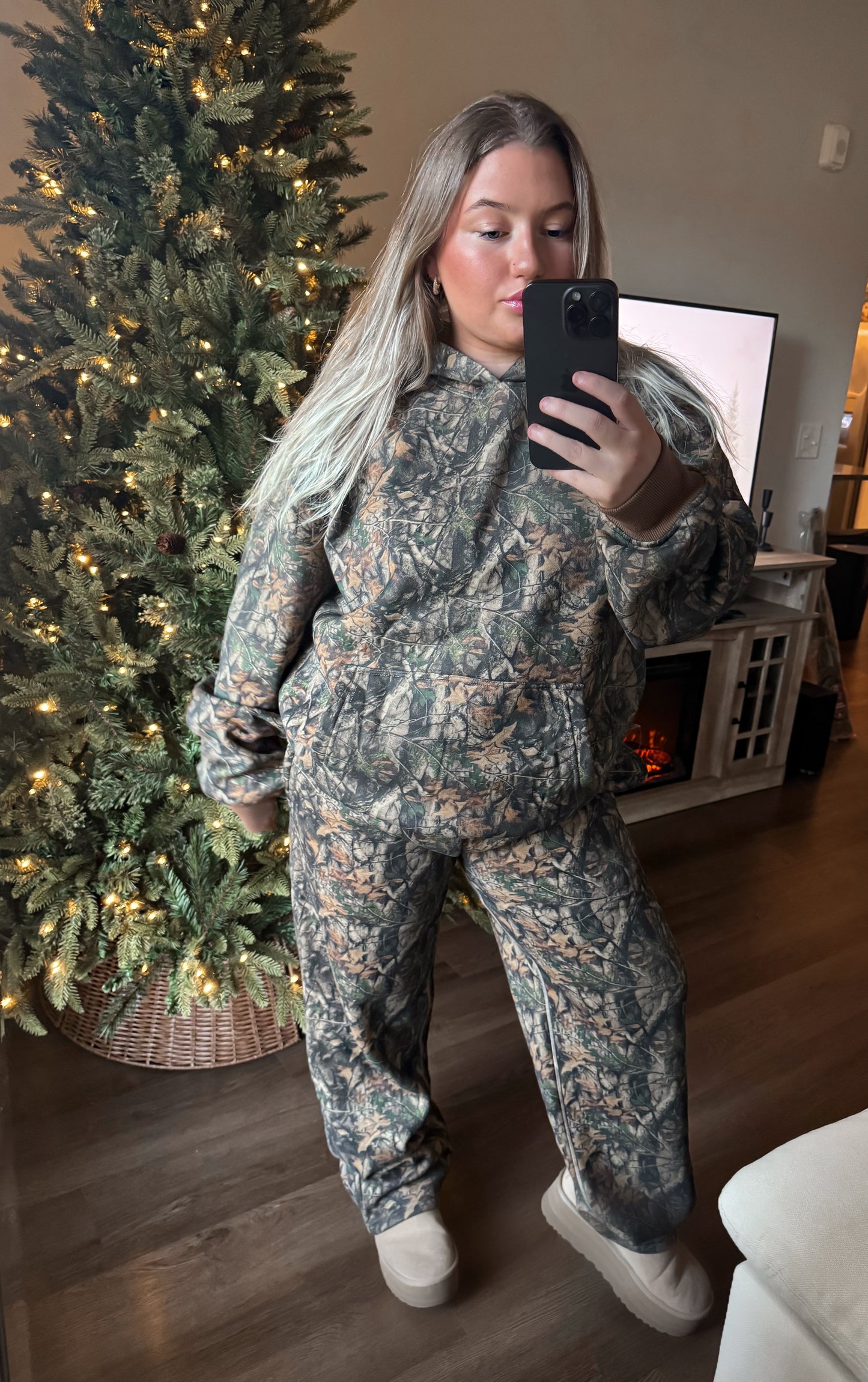 EVERGREEN DARK CAMO LOUNGE HOODIE