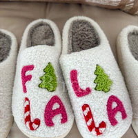 FA LA LA LA CHRISTMAS SLIPPERS