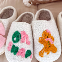 OH SNAP GINGERBREAD CHRISTMAS SLIPPERS