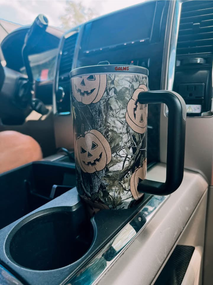 CAMO PUMPKIN TUMBLER