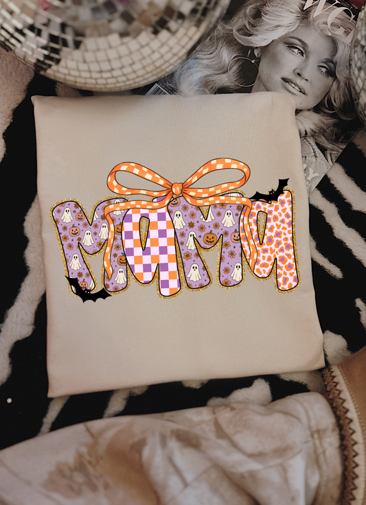 COQUETTE SPOOKY MAMA IVORY TEE