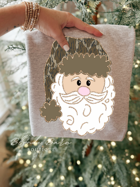 BOTTOMLAND CAMO SANTA CREW