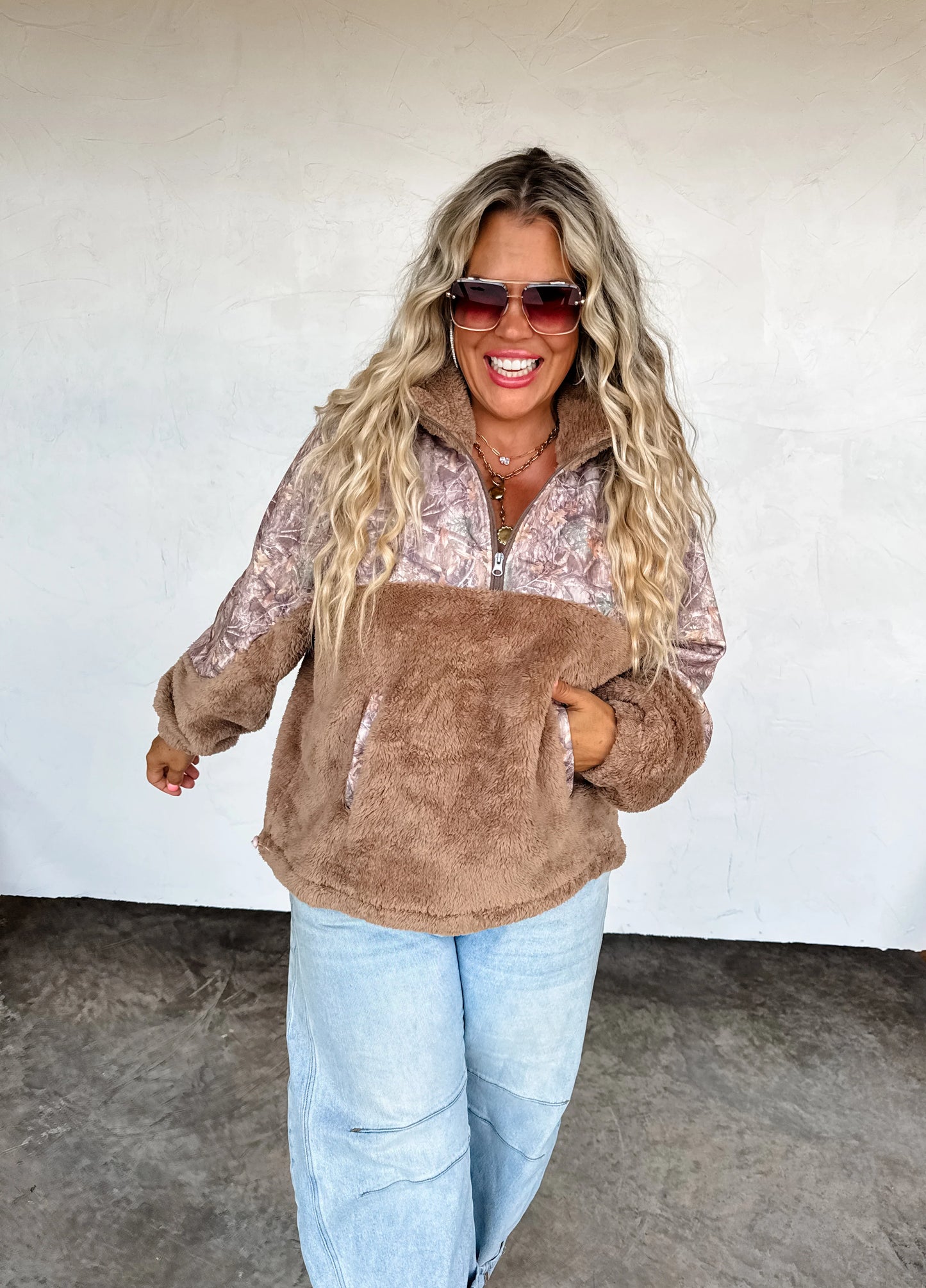 CAMO SHERPA PULLOVER PREORDER