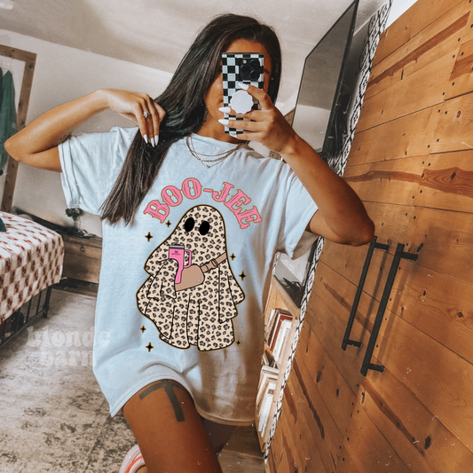 BOOJEE LEOPARD GHOST ASH GREY TEE