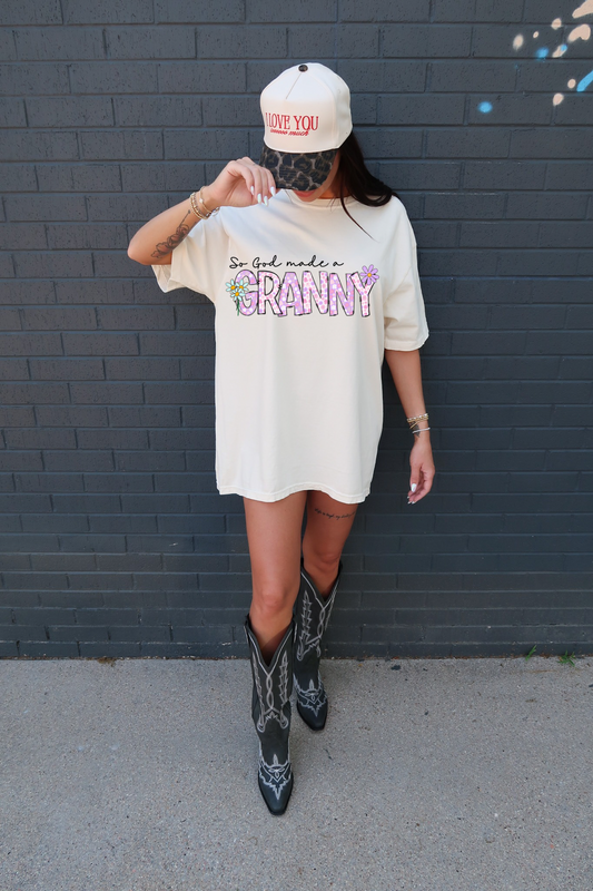 SO GOD MADE ME A GRANNY IVORY TEE