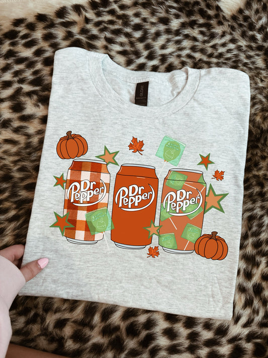 FALL DR PEPPER ASH GRAY TEE