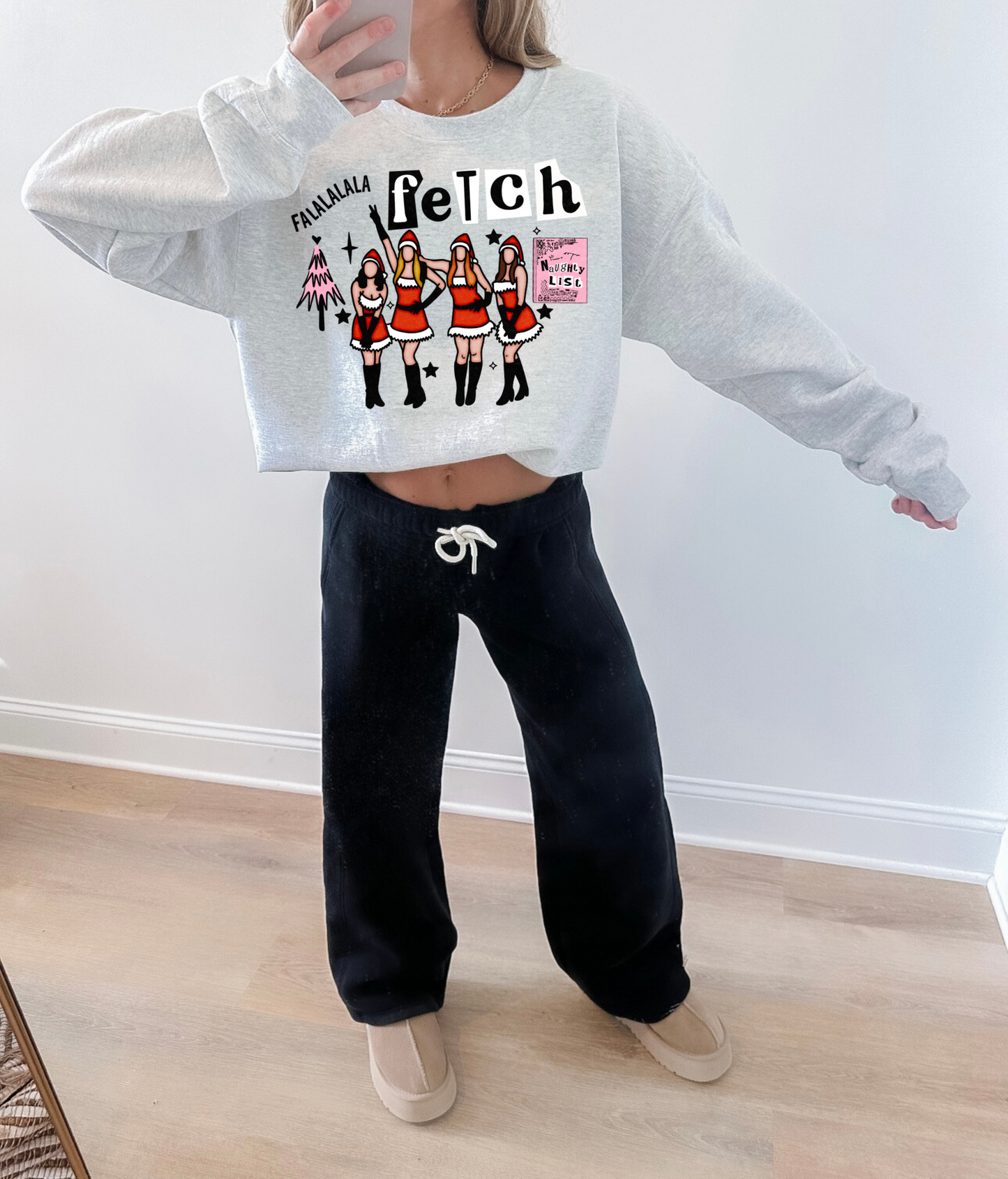 MEAN GIRLS CHRISTMAS ASH GREY CREW