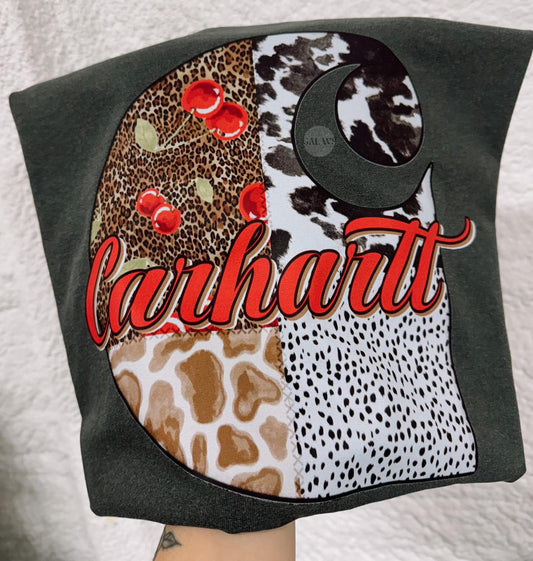 Animal Print Carhartt Tee