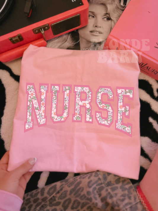 Floral Nurse Blossom Tee
