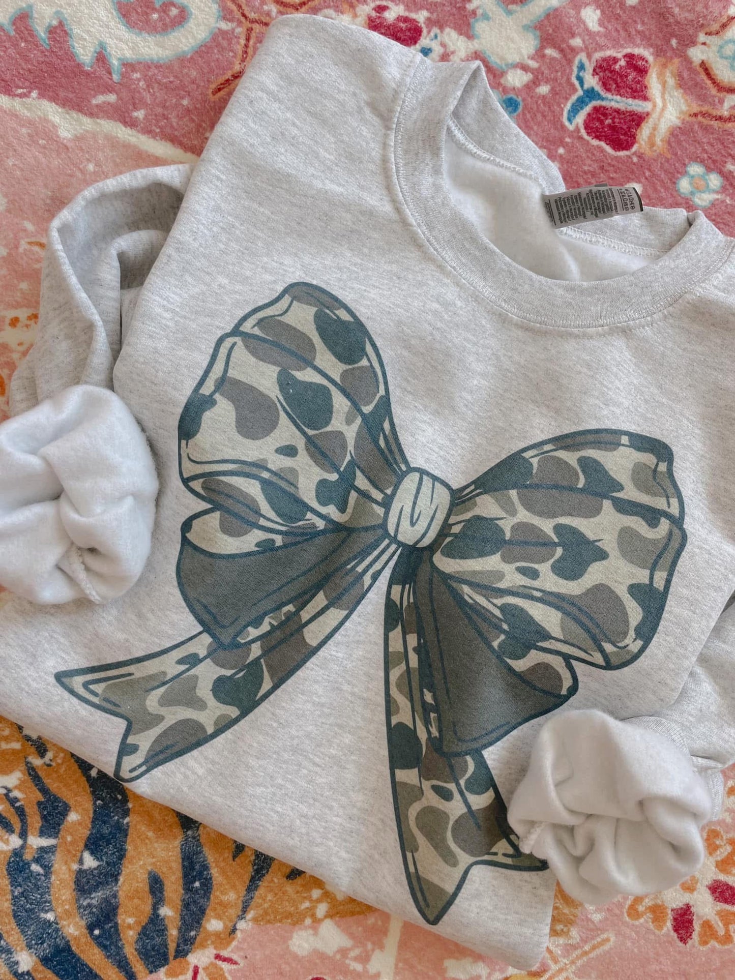 Camo Bow Sweatshirt